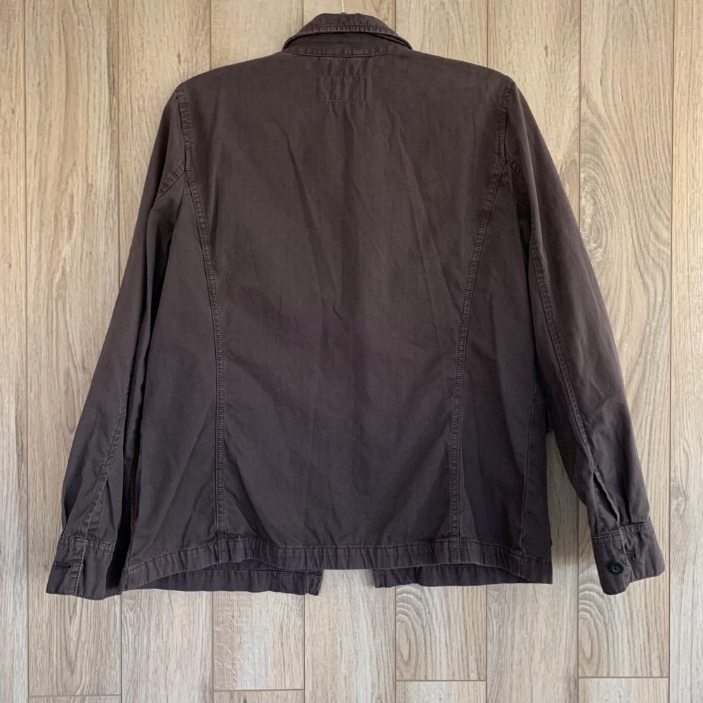 J. Crew Classic Twill Solid Lieutenant Jacket/Plum - Picture 3 of 8